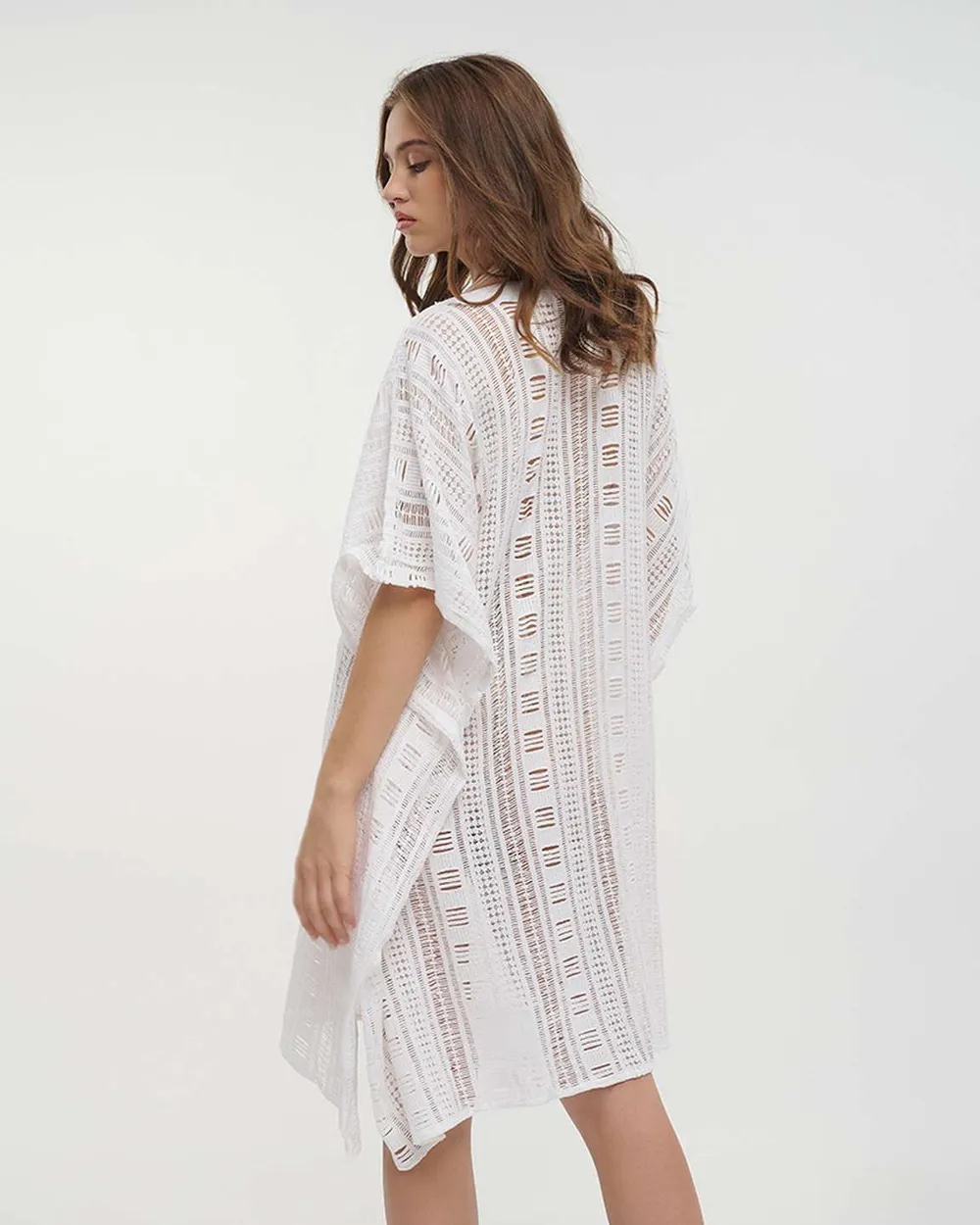 ΚΑΦΤΑΝΙ KONTO ΔΙΑΤΡΗΤΟ ΛΕΥΚΟ ONE SIZE (100% COTTON)