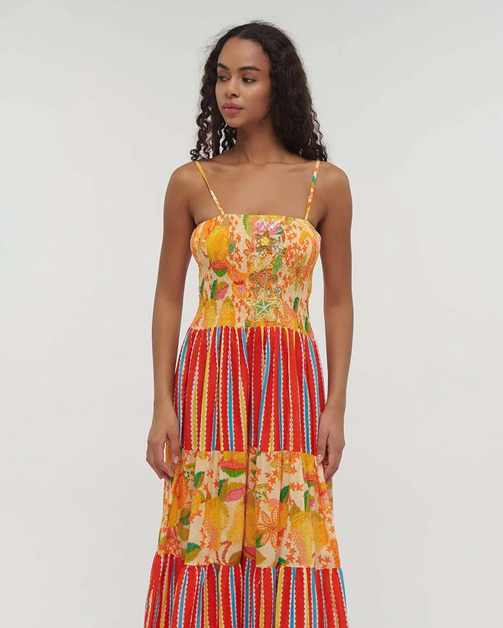 ΦΟΡΕΜΑ ΜΑΚΡΥ ΑΜΑΝΙΚΟ ΠΟΛΥΧΡΩΜΟ ONE SIZE (100% COTTON)