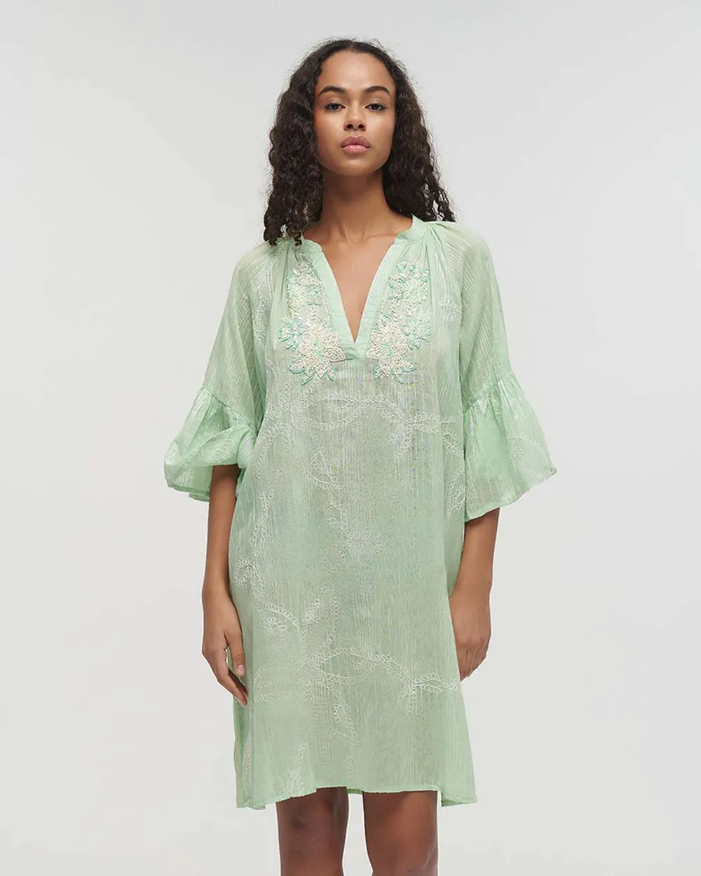 ΦΟΡΕΜΑ ΚΟΝΤΟ 3/4 ΜΕΝΤΑ M/L (100% COTTON)