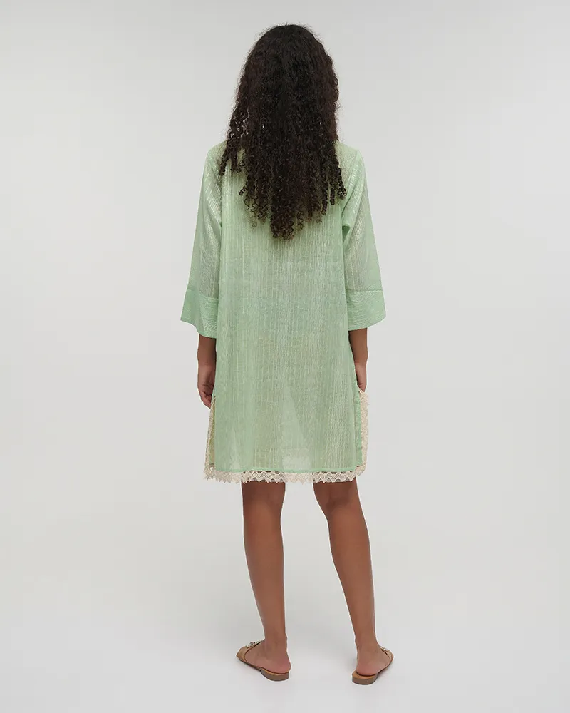 ΚΑΦΤΑΝΙ ΚΟΝΤΟ 3/4 ΜΕΝΤΑ M/L (100% COTTON)