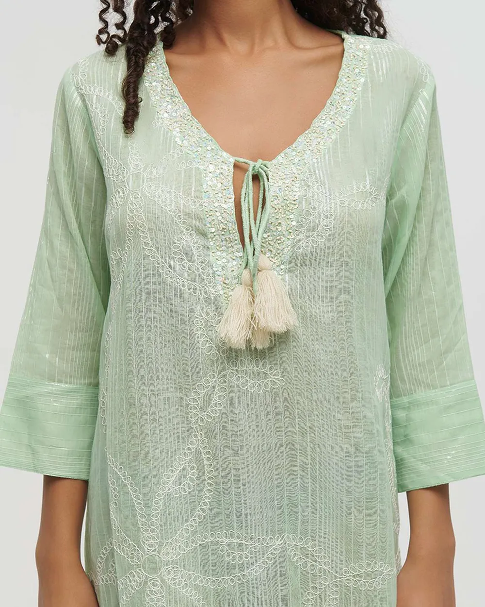 ΚΑΦΤΑΝΙ ΚΟΝΤΟ 3/4 ΜΕΝΤΑ M/L (100% COTTON)