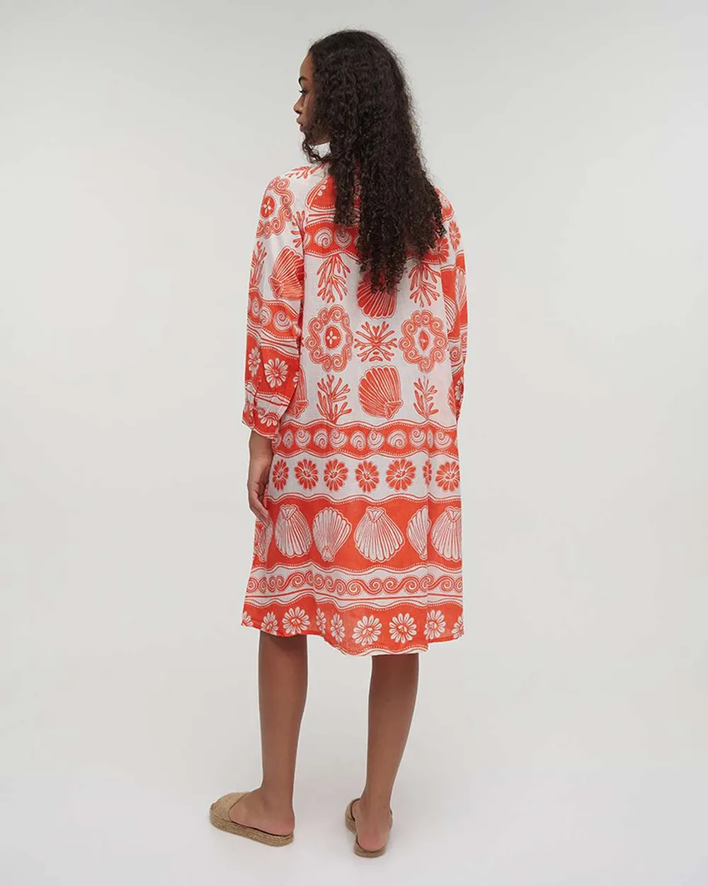 ΦΟΡΕΜΑ MIDI ΚΟΚΚΙΝΟ/ΛΕΥΚΟ ONE SIZE (100% COTTON)