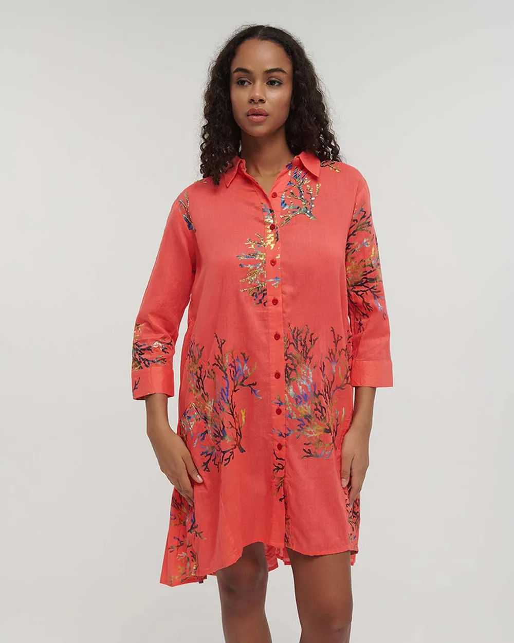 ΠΟΥΚΑΜΙΣΑ ΚΟΝΤΗ ΚΟΚΚΙΝΗ ONE SIZE (100% COTTON)