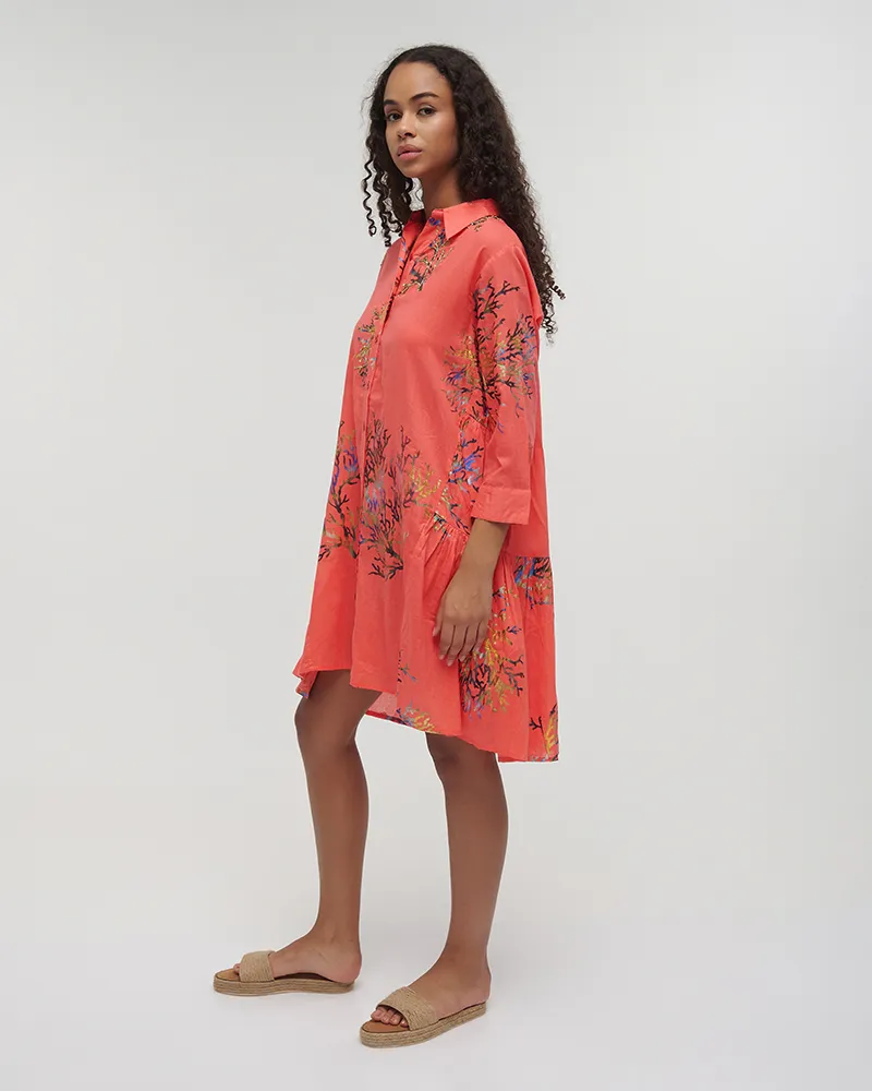 ΠΟΥΚΑΜΙΣΑ ΚΟΝΤΗ ΚΟΚΚΙΝΗ ONE SIZE (100% COTTON)