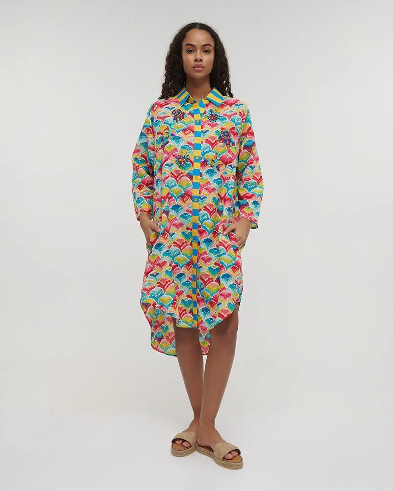 ΠΟΥΚΑΜΙΣΑ MIDI ΠΟΛΥΧΡΩΜΗ ONE SIZE (100% COTTON) ΠΟΥΚΑΜΙΣΑ MIDI ΠΟΛΥΧΡΩΜΗ ONE SIZE (100% COTTON)