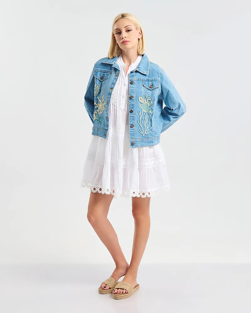 ΤΖΙΝ ΜΠΟΥΦΑΝ ΣΕ ΜΠΛΕ ΧΡΩΜΑ S/M ( 100% COTTON)