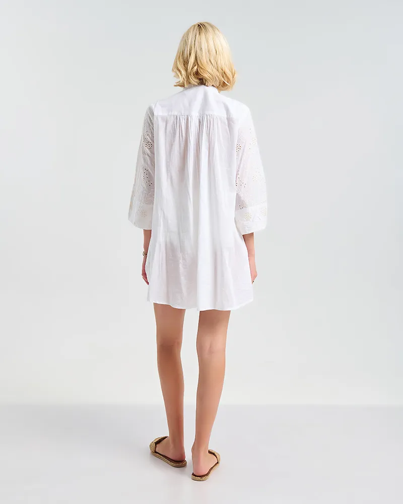 ΠΟΥΚΑΜΙΣΑ ΛΕΥΚΗ ΔΙΑΤΡΗΤΟ S/M ( 100% COTTON)