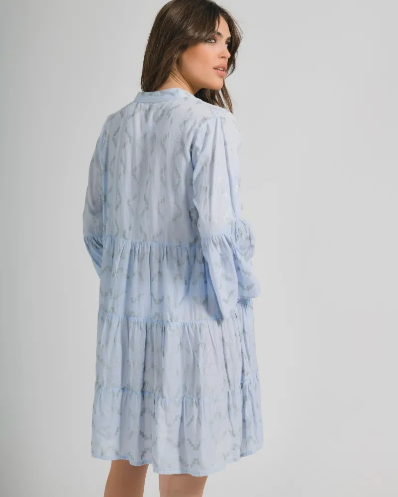 ΦΟΡΕΜΑ ΓΑΛΑΖΙΟ ΜΕ ΧΡΥΣΑ ΣΧΕΔΙΑ ONE SIZE (100% COTTON) ΦΟΡΕΜΑ ΓΑΛΑΖΙΟ ΜΕ ΧΡΥΣΑ ΣΧΕΔΙΑ ONE SIZE (100% COTTON)