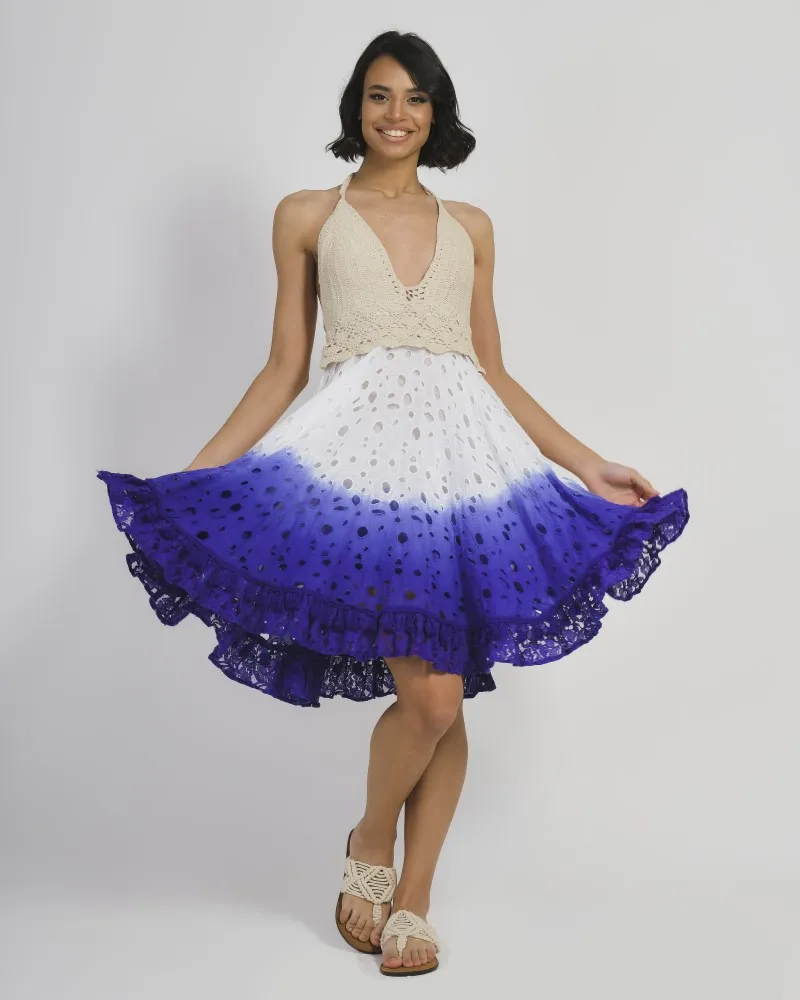 ΦΟΡΕΜΑ AMANIKO ΛΕΥΚΟ ΜΠΛΕ L/XL (100% COTTON)