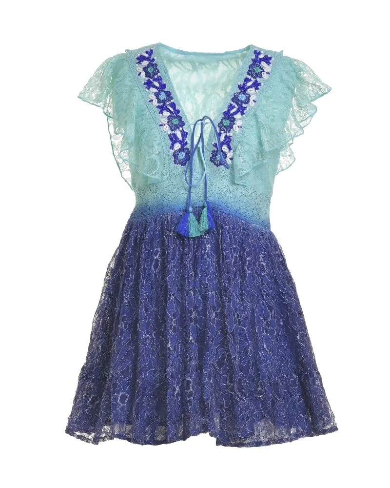 ΦΟΡΕΜΑ KONTO ΑΜΑΝΙΚΟ ΣΕ ΤΥΡΚΟΥΑΖ/ΜΠΛΕ ΧΡΩΜΑ ΟΜΠΡΕ ONE SIZE (100% COTTON)