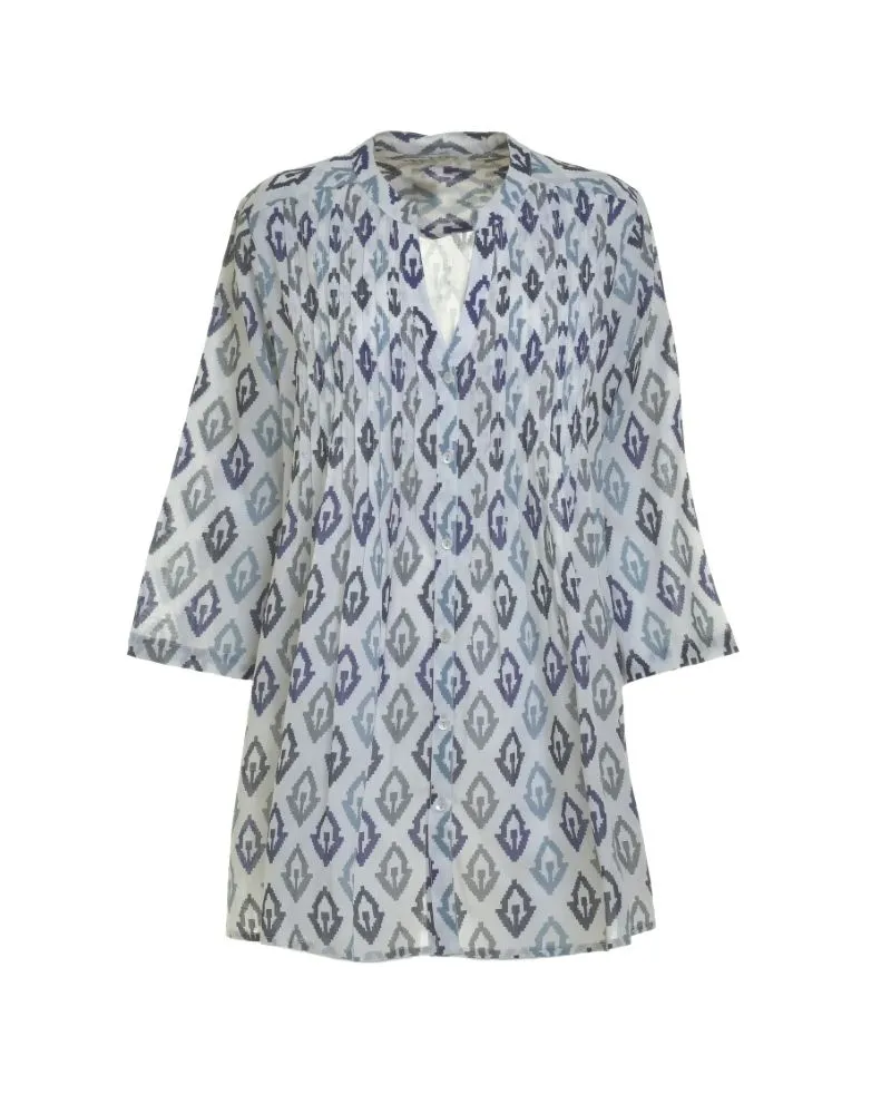 ΠΟΥΚΑΜΙΣΑ/ΚΑΦΤΑΝΙ ΣΕ ΜΠΛΕ/ΛΕΥΚΟ ΧΡΩΜΑ ONE SIZE (100% COTTON)