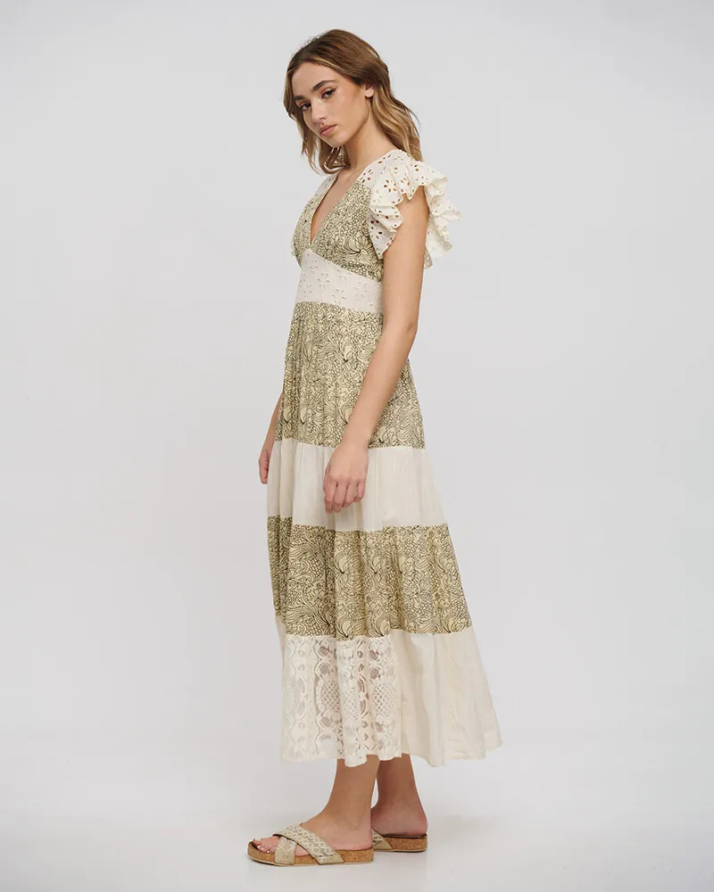 ΦΟΡΕΜΑ ΜΑΚΡΥ ΜΠΕΖ ΜΕ ΚΙΠΟΥΡ ΚΑΙ ΜΑΥΡΕΣ ΛΕΠΤΟΜΕΡΕΙΕΣ ONE SIZE (100% COTTON FLEX)