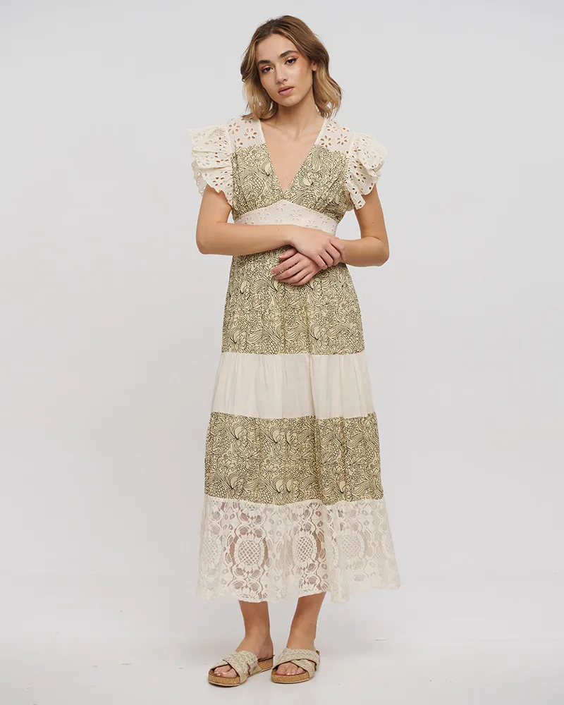 ΦΟΡΕΜΑ ΜΑΚΡΥ ΜΠΕΖ ΜΕ ΚΙΠΟΥΡ ΚΑΙ ΜΑΥΡΕΣ ΛΕΠΤΟΜΕΡΕΙΕΣ ONE SIZE (100% COTTON FLEX)