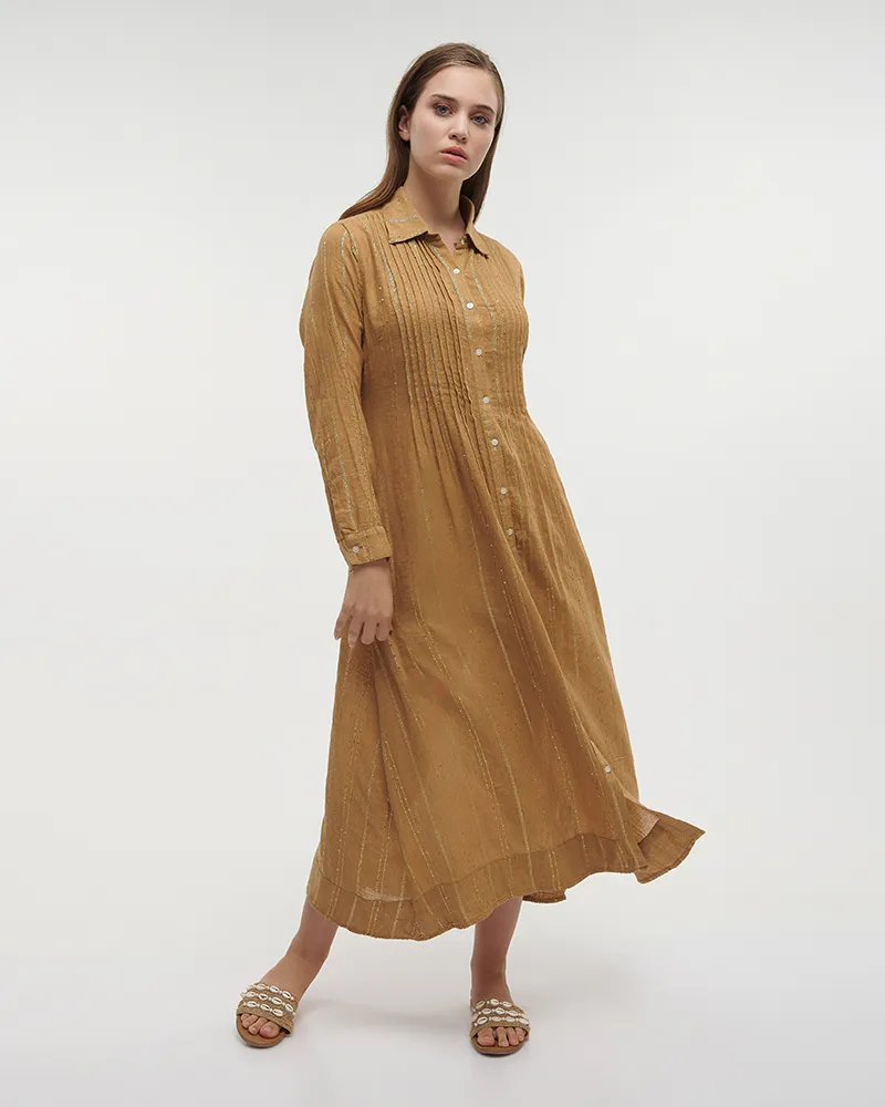 ΦΟΡΕΜΑ/ΠΟΥΚΑΜΙΣΑ ΜΑΚΡΙΑ ΚΑΦΕ ΜΕ LUREX S/M (100% COTTON)