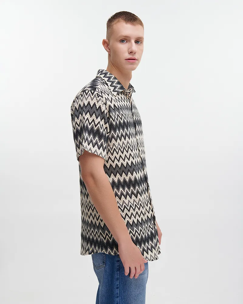 ΠΟΥΚΑΜΙΣΟ ΜΑΥΡΟ /ΛΕΥΚΟ S/M (100% COTTON ΝΕΤ)