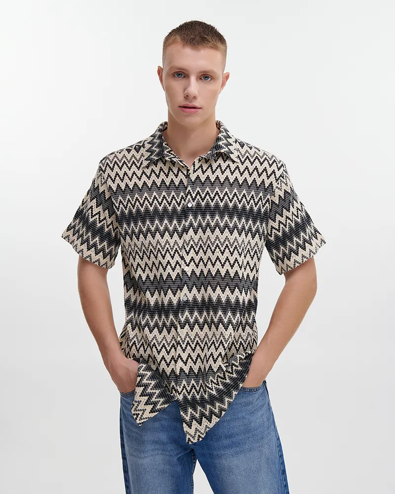 ΠΟΥΚΑΜΙΣΟ ΜΑΥΡΟ /ΛΕΥΚΟ S/M (100% COTTON ΝΕΤ)