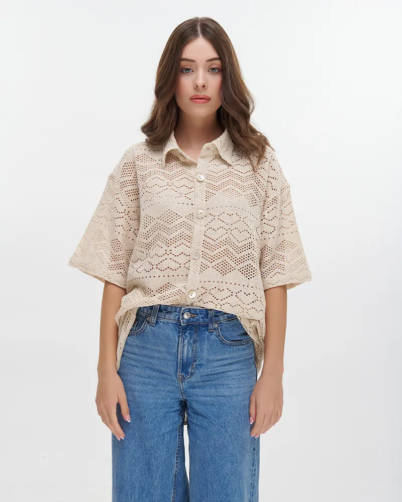 ΠΟΥΚΑΜΙΣΟ ΕΚΡΟΥ ΔΙΑΤΡΗΤΟ L/XL (100% COTTON ΝΕΤ) ΠΟΥΚΑΜΙΣΟ ΕΚΡΟΥ ΔΙΑΤΡΗΤΟ L/XL (100% COTTON ΝΕΤ)