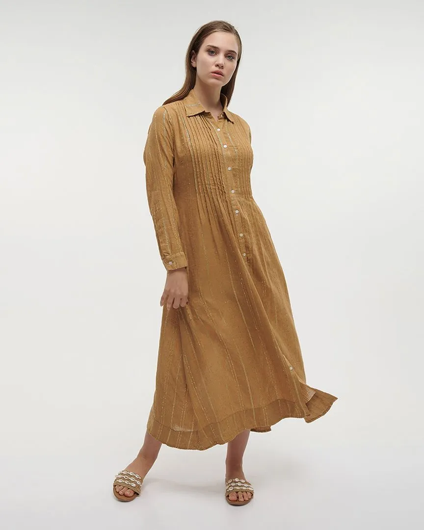 ΦΟΡΕΜΑ/ΠΟΥΚΑΜΙΣΑ ΜΑΚΡΙΑ ΚΑΦΕ ΜΕ LUREX M/L (100% COTTON)