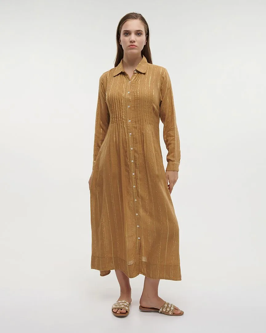 ΦΟΡΕΜΑ/ΠΟΥΚΑΜΙΣΑ ΜΑΚΡΙΑ ΚΑΦΕ ΜΕ LUREX M/L (100% COTTON)