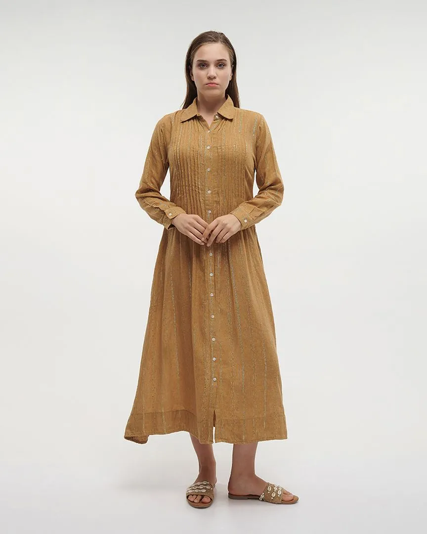 ΦΟΡΕΜΑ/ΠΟΥΚΑΜΙΣΑ ΜΑΚΡΙΑ ΚΑΦΕ ΜΕ LUREX M/L (100% COTTON) ΦΟΡΕΜΑ/ΠΟΥΚΑΜΙΣΑ ΜΑΚΡΙΑ ΚΑΦΕ ΜΕ LUREX M/L (100% COTTON)