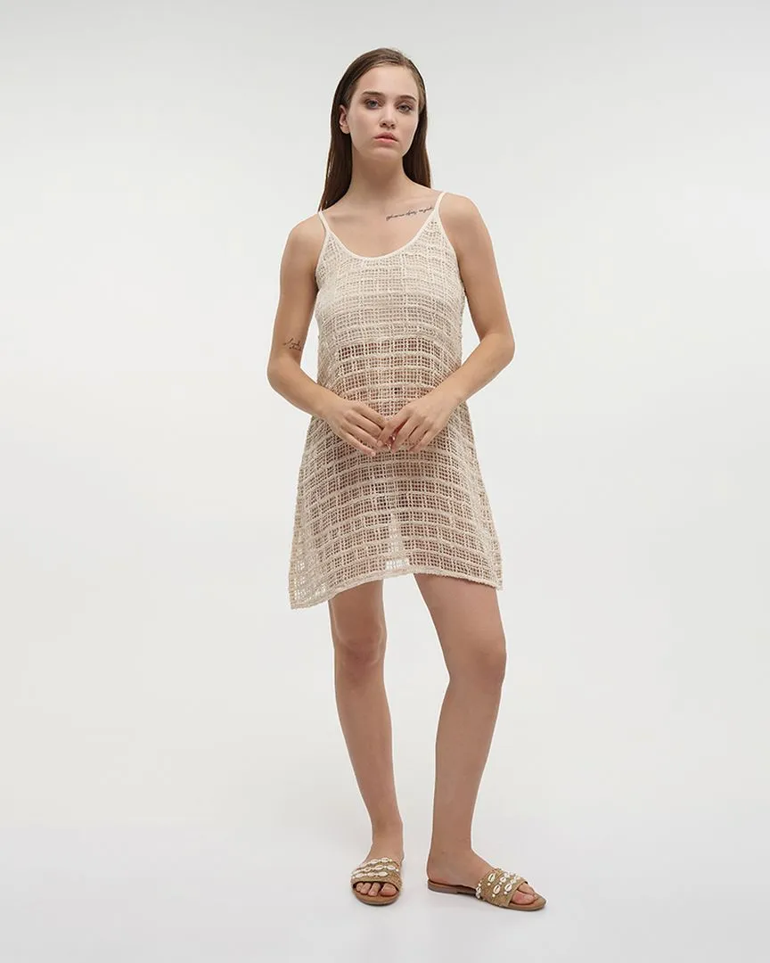 ΦΟΡΕΜΑ ΚΟΝΤΟ ΕΚΡΟΥ ΔΙΑΤΡΗΤΟ L/XL (100% COTTON ΝΕΤ)