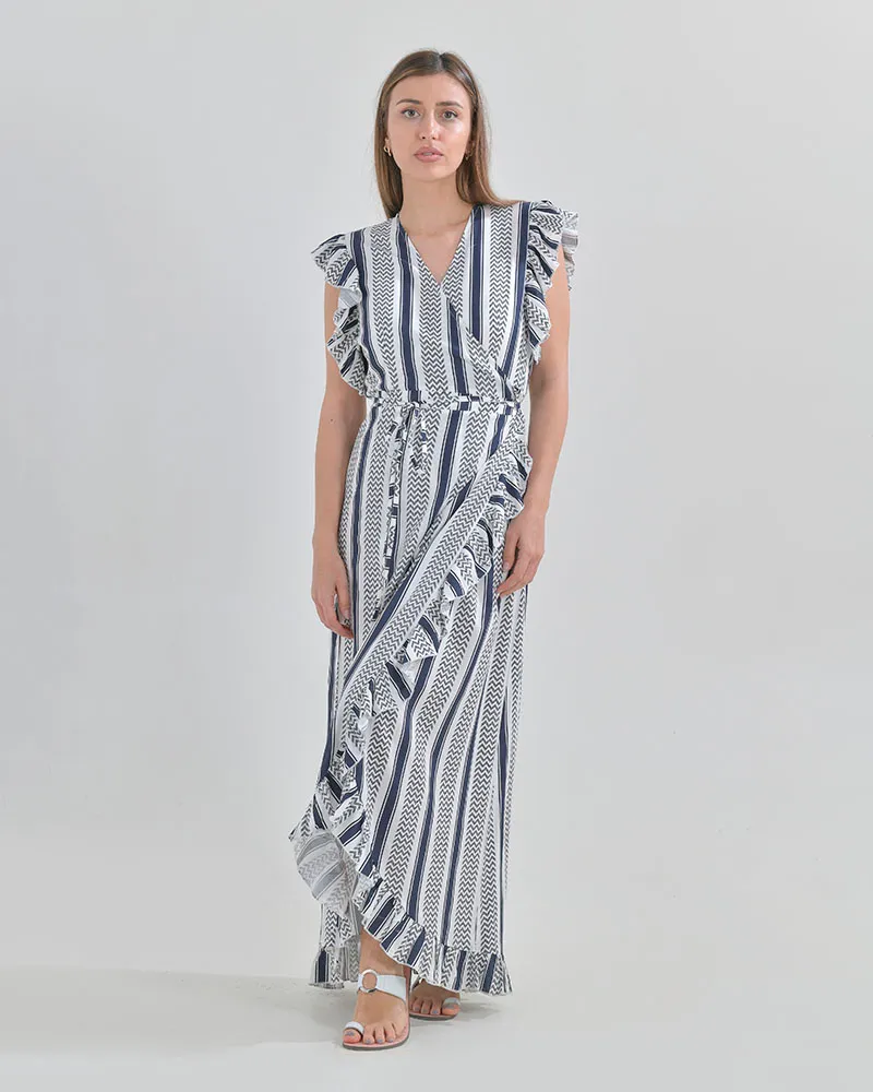 MAXI ΚΡΟΥΑΖΕ ΑΣΠΡΟΜΑΥΡΟ ΦΟΡΕΜΑ ONE SIZE (100% RAYON) MAXI ΚΡΟΥΑΖΕ ΑΣΠΡΟΜΑΥΡΟ ΦΟΡΕΜΑ ONE SIZE (100% RAYON)