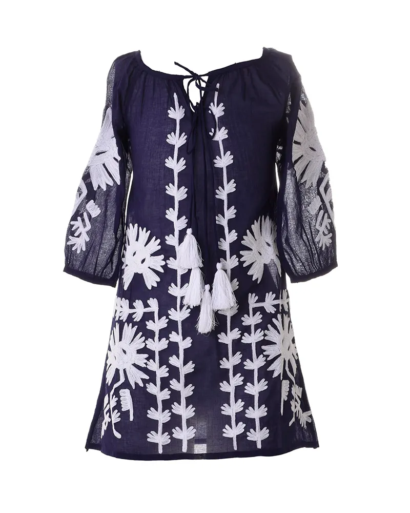 ΦΟΡΕΜΑ/ΚΑΦΤΑΝΙ ΠΑΙΔΙΚΟ ΜΠΛΕ ΜΕ ΛΕΥΚΑ ΣΧΕΔΙΑ ONE SIZE (100% COTTON) ΦΟΡΕΜΑ/ΚΑΦΤΑΝΙ ΠΑΙΔΙΚΟ ΜΠΛΕ ΜΕ ΛΕΥΚΑ ΣΧΕΔΙΑ ONE SIZE (100% COTTON)