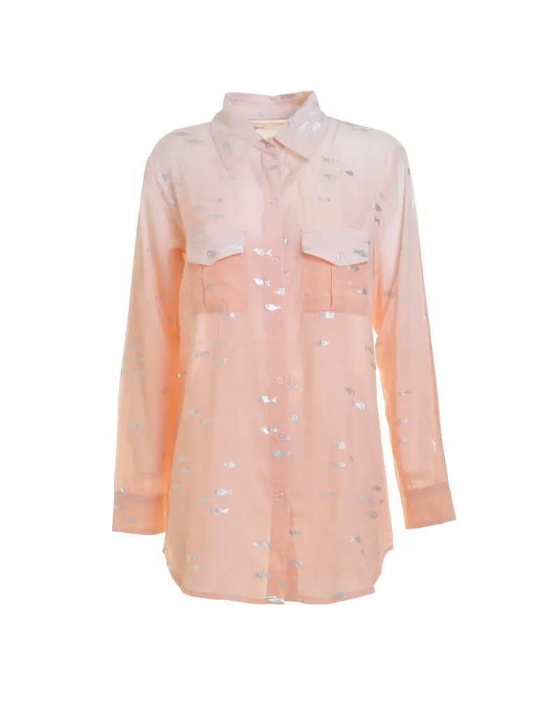 ΠΟΥΚΑΜΙΣΟ ΣΕ ΠΟΡΤΟΚΑΛΙ ΧΡΩΜΑ ΜΕ ΨΑΡΙΑ ONE SIZE (100% COTTON)