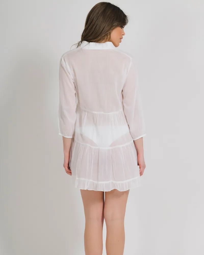 ΚΑΦΤΑΝΙ/ΦΟΡΕΜΑ ΣΕ ΛΕΥΚΟ ΧΡΩΜΑ ONE SIZE (100% COTTON)