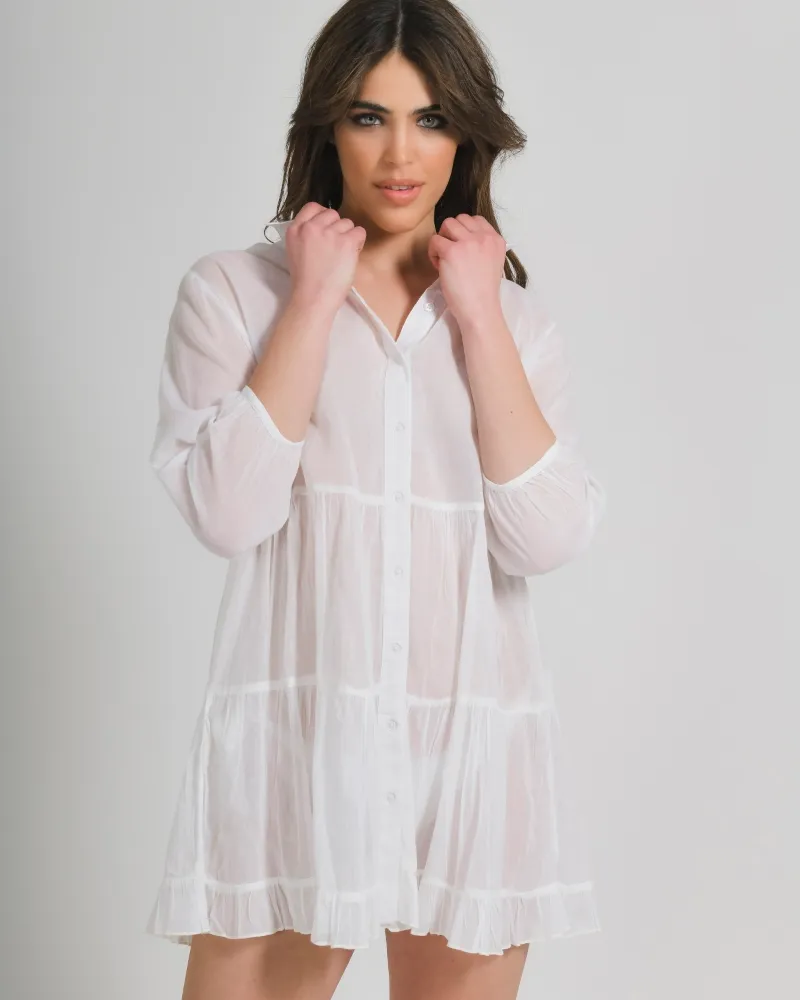 ΚΑΦΤΑΝΙ/ΦΟΡΕΜΑ ΣΕ ΛΕΥΚΟ ΧΡΩΜΑ ONE SIZE (100% COTTON)