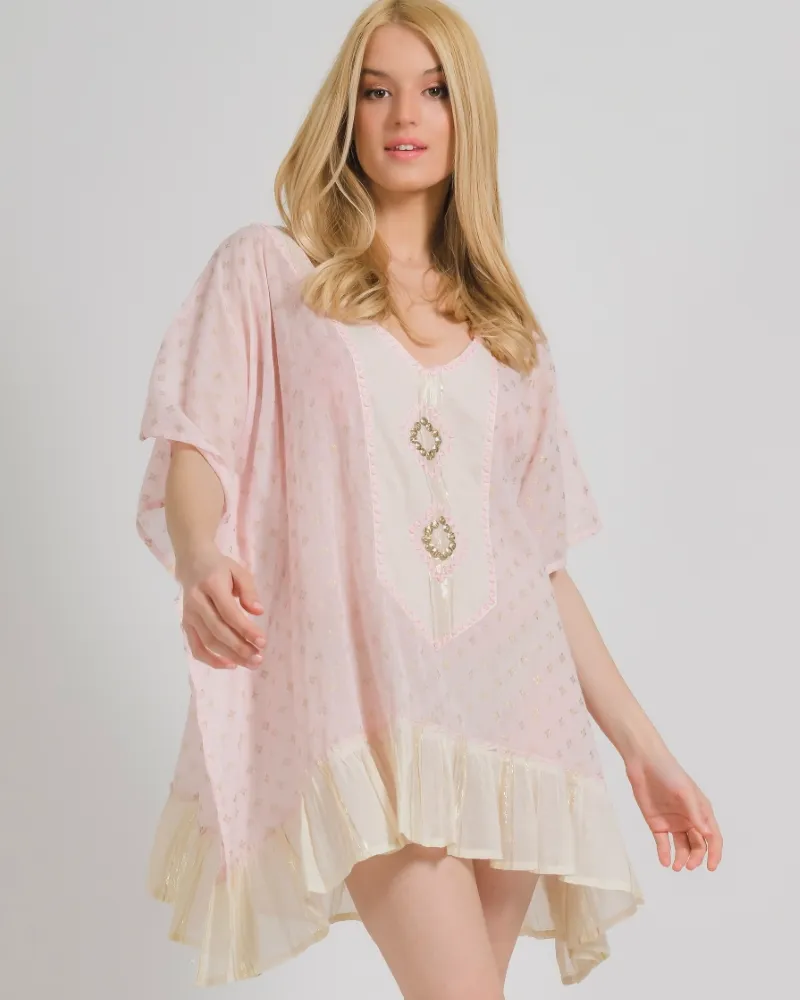 ΚΑΦΤΑΝΙ ΣΕ ΡΟΖ ΧΡΩΜΑ ΜΕ ΧΡΥΣΕΣ ΛΕΠΤΟΜΕΡΕΙΕΣ ONE SIZE (100% COTTON) ΚΑΦΤΑΝΙ ΣΕ ΡΟΖ ΧΡΩΜΑ ΜΕ ΧΡΥΣΕΣ ΛΕΠΤΟΜΕΡΕΙΕΣ ONE SIZE (100% COTTON)