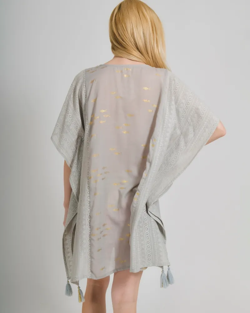 ΚΑΦΤΑΝΙ ΣΕ ΓΚΡΙ ΧΡΩΜΑ ΜΕ ΧΡΥΣΑ ΨΑΡΙΑ ONE SIZE (100% COTTON) ΚΑΦΤΑΝΙ ΣΕ ΓΚΡΙ ΧΡΩΜΑ ΜΕ ΧΡΥΣΑ ΨΑΡΙΑ ONE SIZE (100% COTTON)