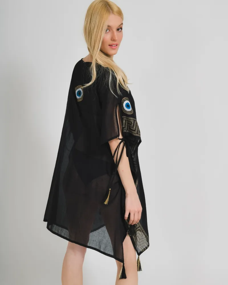 ΚΑΦΤΑΝΙ ΣΕ ΜΑΥΡΟ ΧΡΩΜΑ ΜΕ ΣΧΕΔΙΑ ONE SIZE (100% COTTON) ΚΑΦΤΑΝΙ ΣΕ ΜΑΥΡΟ ΧΡΩΜΑ ΜΕ ΣΧΕΔΙΑ ONE SIZE (100% COTTON)