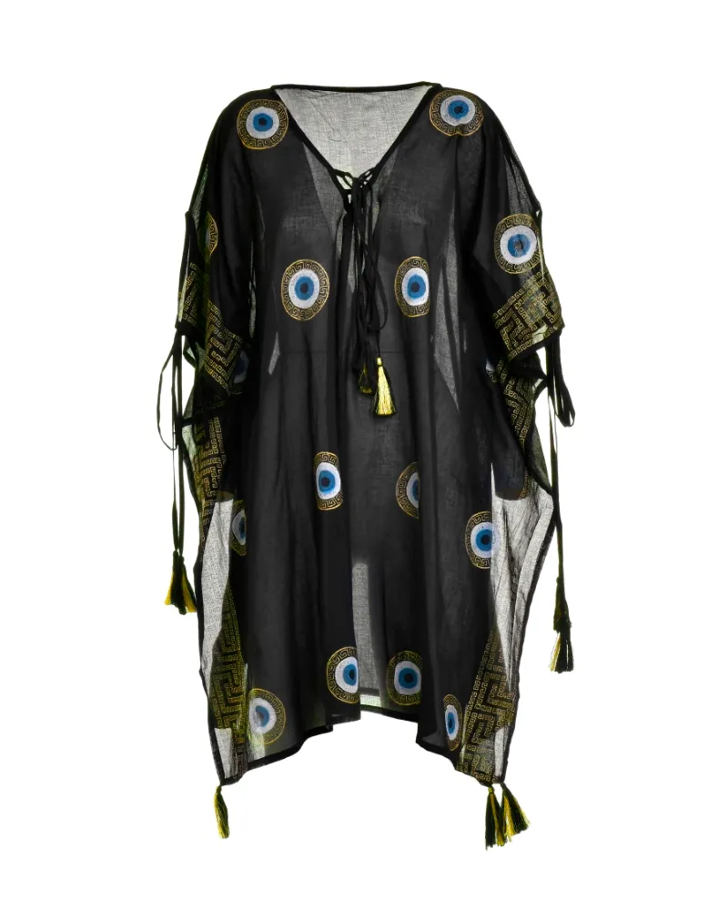 ΚΑΦΤΑΝΙ ΣΕ ΜΑΥΡΟ ΧΡΩΜΑ ΜΕ ΣΧΕΔΙΑ ONE SIZE (100% COTTON)