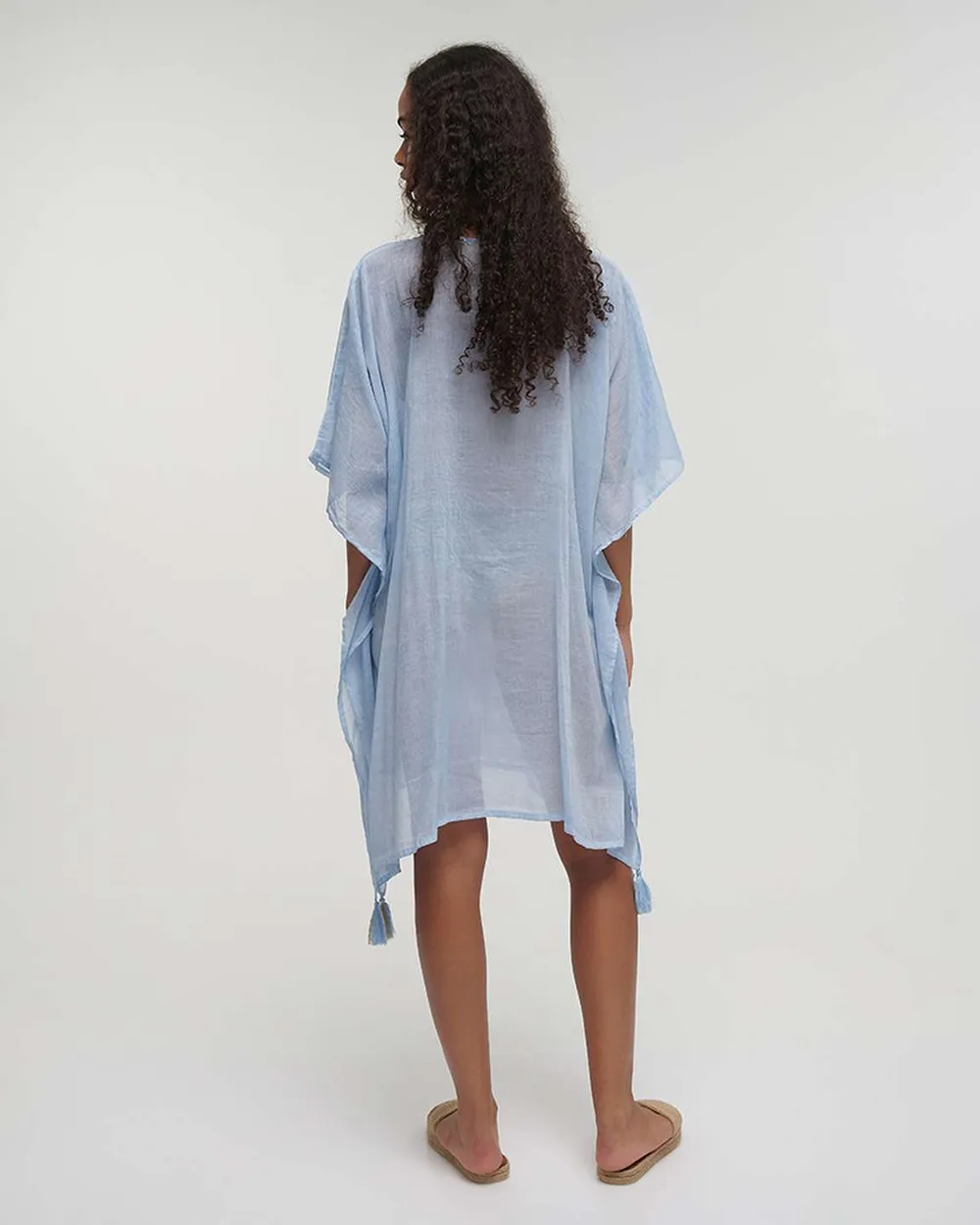 ΚΑΦΤΑΝΙ ΓΑΛΑΖΙΟ ΜΕ ΜΑΤΙ ΚΑΙ ΧΡΥΣΕΣ ΛΕΠΤΟΜΕΡΕΙΕΣ ONE SIZE (100% COTTON)