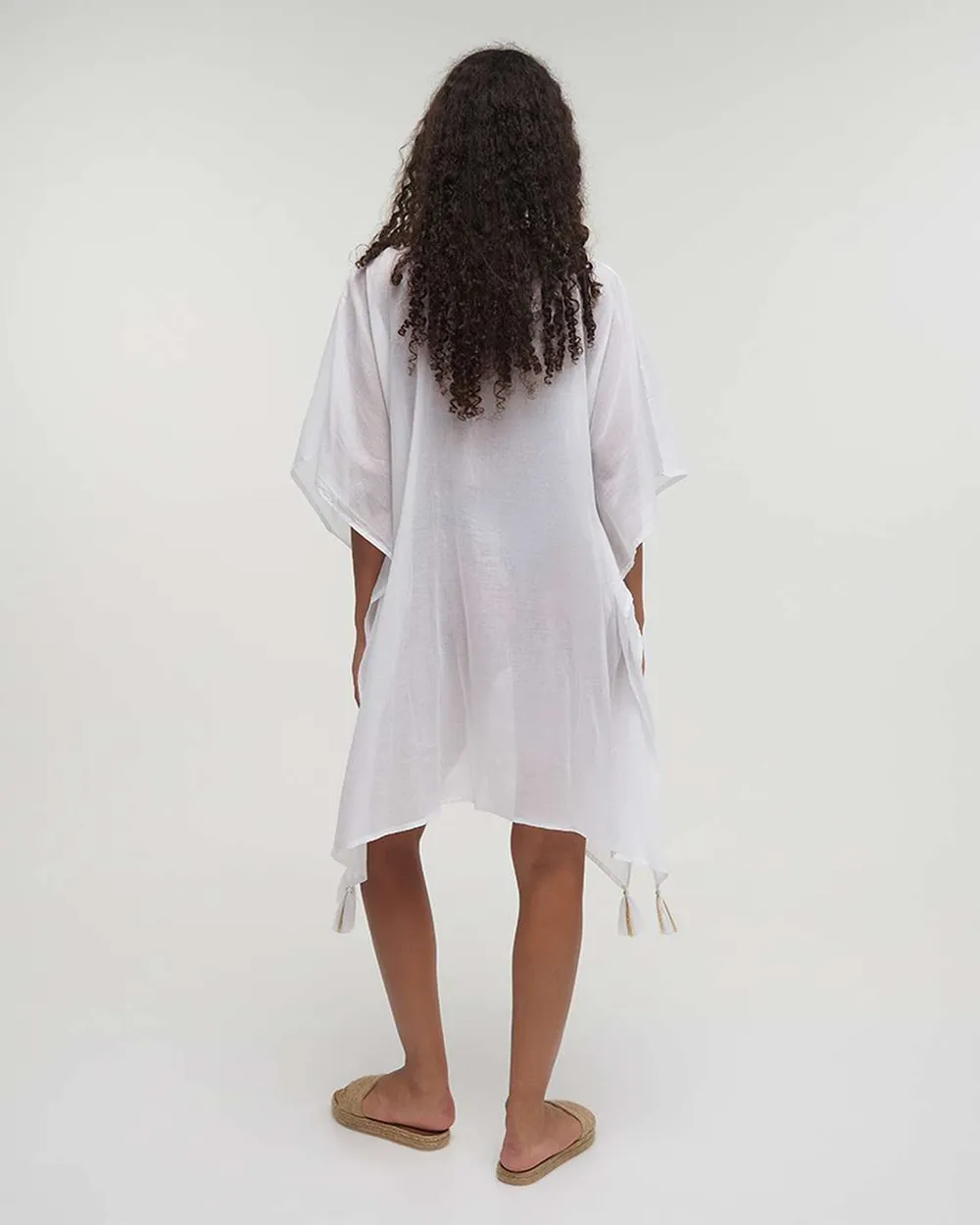 ΚΑΦΤΑΝΙ ΛΕΥΚΟ ΜΕ ΜΑΤΙ ONE SIZE (100% COTTON)