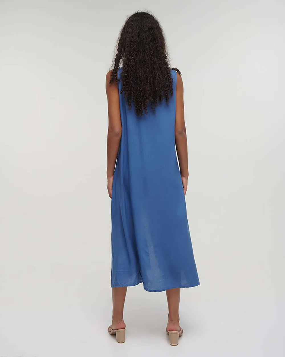 ΦΟΡΕΜΑ ΜΑΚΡΥ ΜΠΛΕ ΜΕ ΧΡΥΣΕΣ ΛΕΠΤΟΜΕΡΕΙΕΣ ONE SIZE (100% VISCOSE)