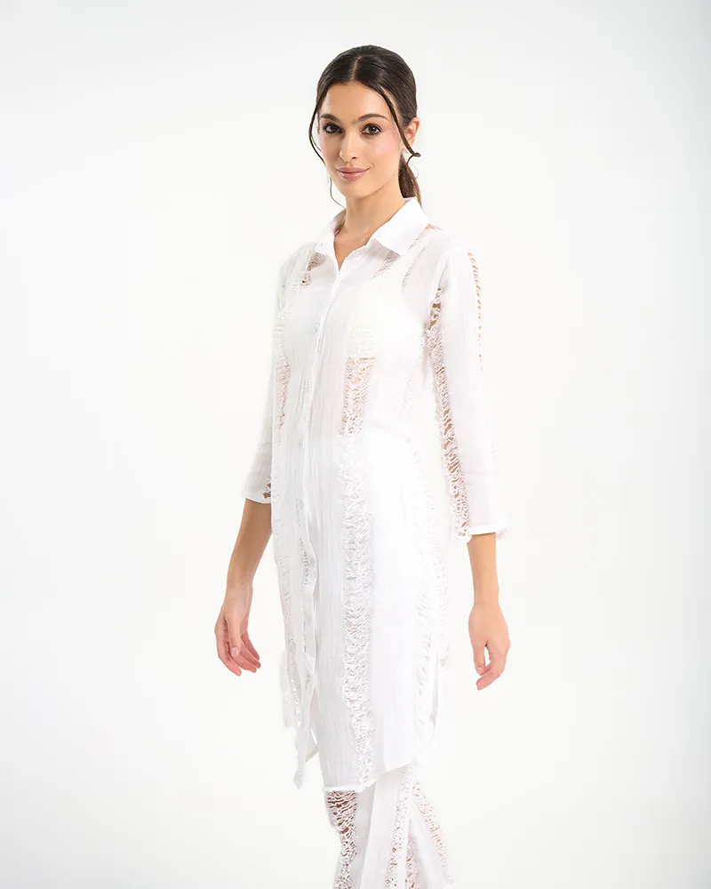 S/2 ΠΟΥΚΑΜΙΣΟ ΚΑΙ ΠΑΝΤΕΛΟΝΙ ΛΕΥΚΟ ONE SIZE (100% COTTON) S/2 ΠΟΥΚΑΜΙΣΟ ΚΑΙ ΠΑΝΤΕΛΟΝΙ ΛΕΥΚΟ ONE SIZE (100% COTTON)