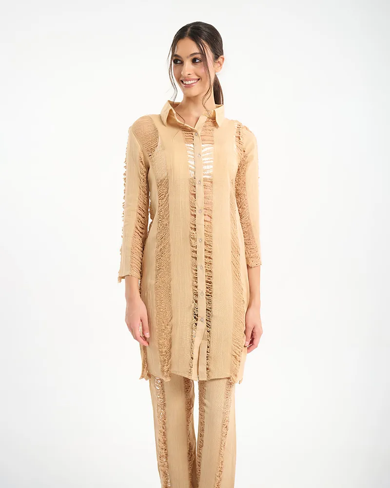 S/2 ΠΟΥΚΑΜΙΣΟ ΚΑΙ ΠΑΝΤΕΛΟΝΙ ΜΠΕΖ ONE SIZE (100% COTTON) S/2 ΠΟΥΚΑΜΙΣΟ ΚΑΙ ΠΑΝΤΕΛΟΝΙ ΜΠΕΖ ONE SIZE (100% COTTON)