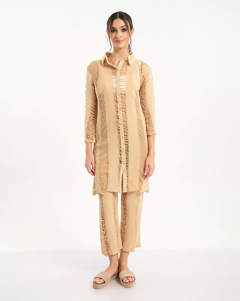 S/2 ΠΟΥΚΑΜΙΣΟ ΚΑΙ ΠΑΝΤΕΛΟΝΙ ΜΠΕΖ ONE SIZE (100% COTTON) S/2 ΠΟΥΚΑΜΙΣΟ ΚΑΙ ΠΑΝΤΕΛΟΝΙ ΜΠΕΖ ONE SIZE (100% COTTON)