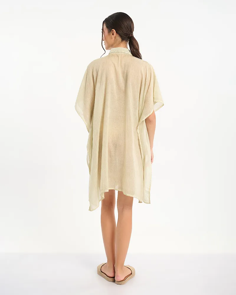 ΠΟΥΚΑΜΙΣΑ/ΚΑΦΤΑΝΙ ΜΠΕΖ ΜΕ ΑΣΗΜΙ/ΧΡΥΣΕΣ ΛΕΠΤΟΜΕΡΕΙΕΣ ONE SIZE (100% COTTON)