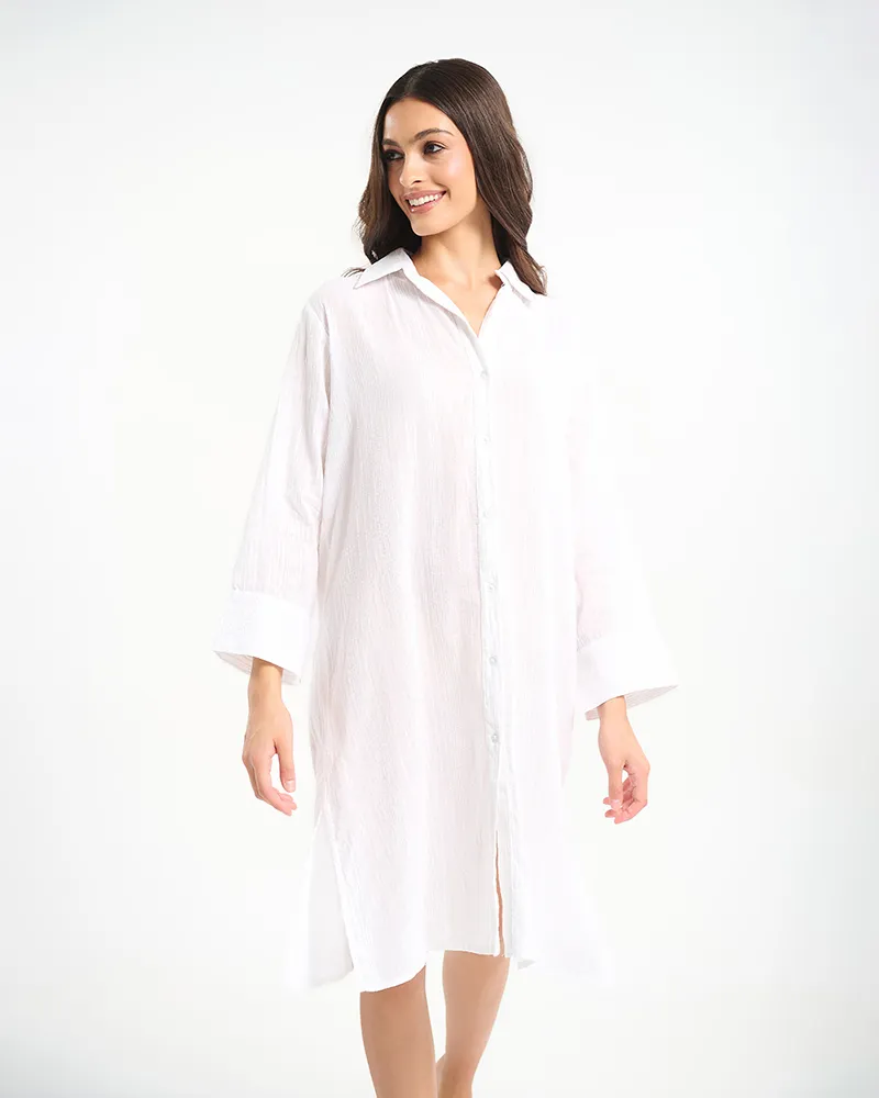 ΠΟΥΚΑΜΙΣΑ ΜΑΚΡΙΑ ΛΕΥΚH ΜΕ LUREX ΚΑΙ ΚΕΝΤΗΜΑ ΣΤΗ ΠΛΑΤΗ ONE SIZE (100% COTTON) ΠΟΥΚΑΜΙΣΑ ΜΑΚΡΙΑ ΛΕΥΚH ΜΕ LUREX ΚΑΙ ΚΕΝΤΗΜΑ ΣΤΗ ΠΛΑΤΗ ONE SIZE (100% COTTON)