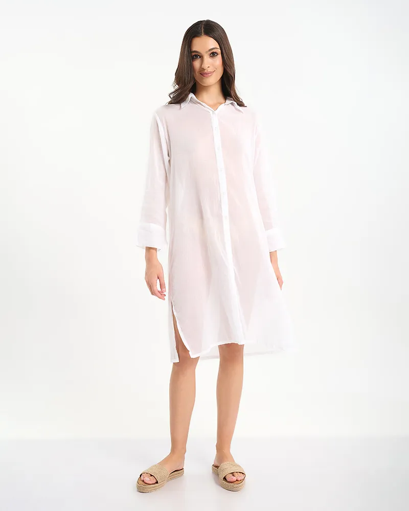 ΠΟΥΚΑΜΙΣΑ ΛΕΥΚΗ ΜΕ ΚΕΝΤΗΜΑ ”ΜΑΤΙ” ΣΤΗ ΠΛΑΤΗ ONE SIZE (100% COTTON) ΠΟΥΚΑΜΙΣΑ ΛΕΥΚΗ ΜΕ ΚΕΝΤΗΜΑ ”ΜΑΤΙ” ΣΤΗ ΠΛΑΤΗ ONE SIZE (100% COTTON)