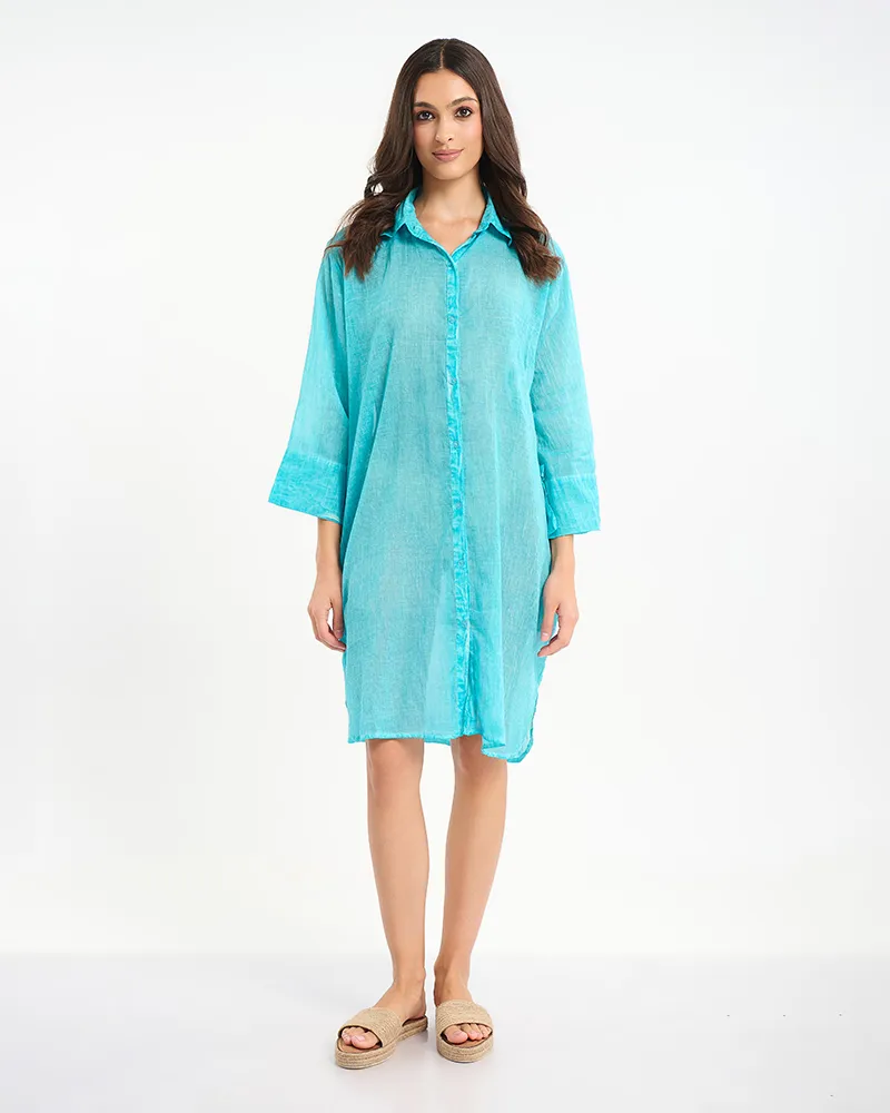 ΠΟΥΚΑΜΙΣΑ ΤΙΡΚΟΥΑΖ ΜΕ ΚΕΝΤΗΜΑ ”ΜΑΤΙ” ΣΤΗ ΠΛΑΤΗ ONE SIZE (100% COTTON) ΠΟΥΚΑΜΙΣΑ ΤΙΡΚΟΥΑΖ ΜΕ ΚΕΝΤΗΜΑ ”ΜΑΤΙ” ΣΤΗ ΠΛΑΤΗ ONE SIZE (100% COTTON)