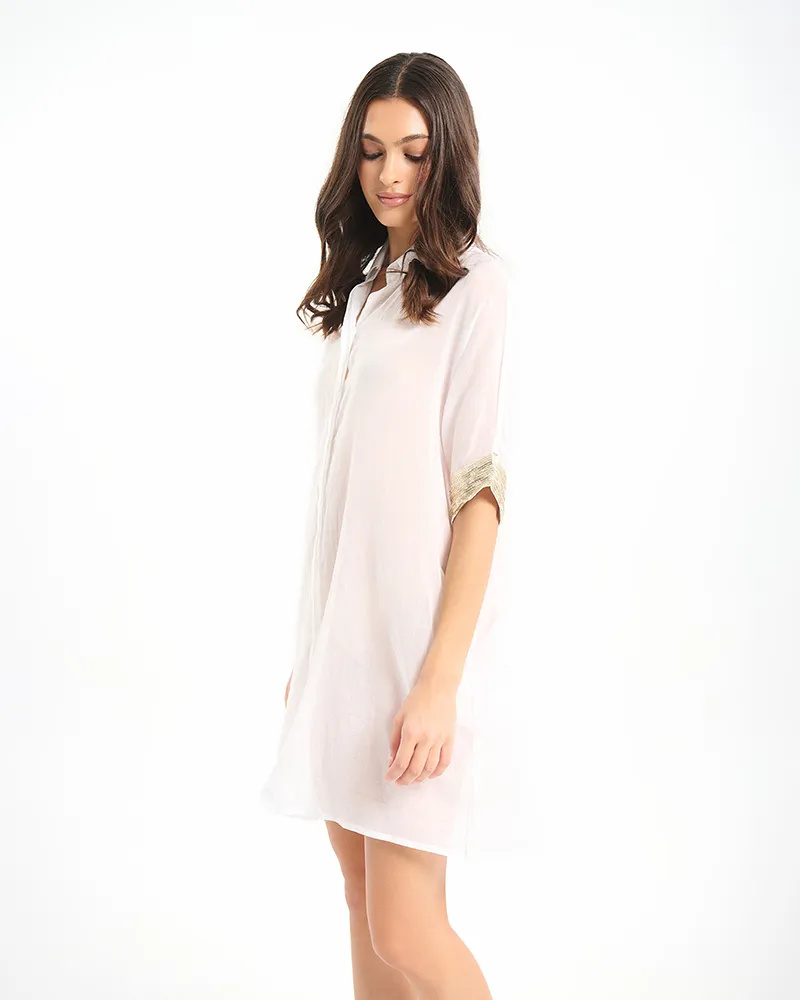 ΠΟΥΚΑΜΙΣΑ/ΚΑΦΤΑΝΙ ΛΕΥΚΟ ΜΕ ΧΡΥΣΕΣ ΠΟΥΛΙΕΣ ONE SIZE (100% COTTON) ΠΟΥΚΑΜΙΣΑ/ΚΑΦΤΑΝΙ ΛΕΥΚΟ ΜΕ ΧΡΥΣΕΣ ΠΟΥΛΙΕΣ ONE SIZE (100% COTTON)