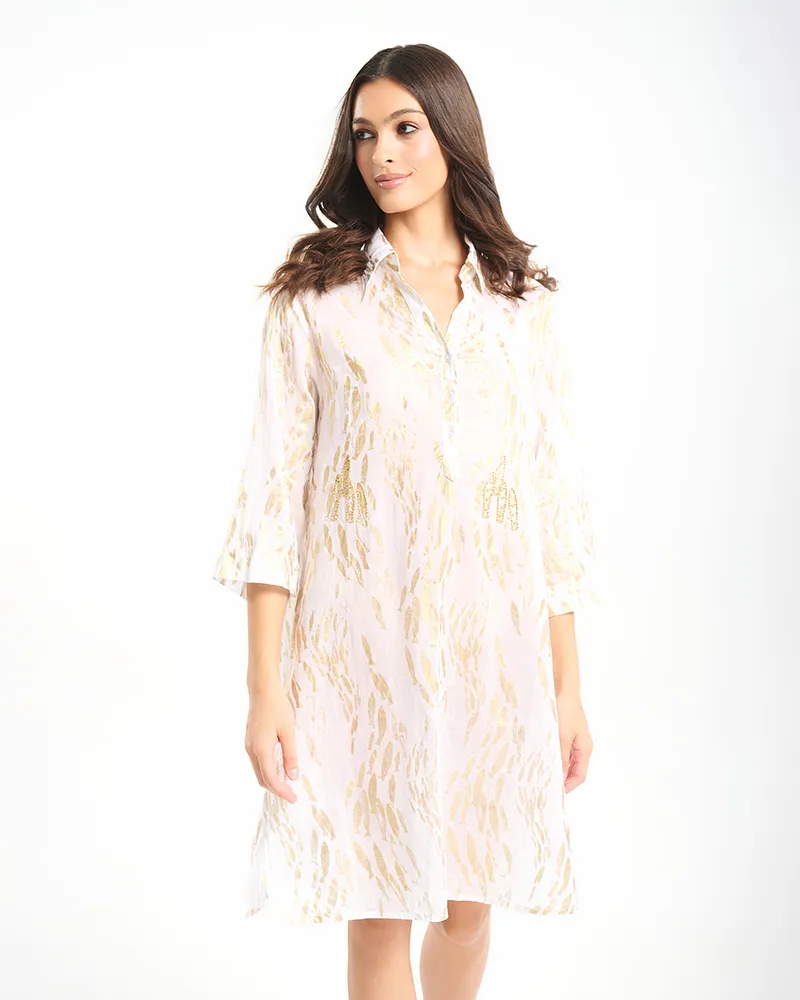 ΚΑΦΤΑΝΙ/ΠΟΥΚΑΜΙΣΑ ΣΕ ΛΕΥΚΟ ΜΕ ΧΡΥΣΕΣ ΛΕΠΤΟΜΕΡΕΙΕΣ ONE SIZE (100% COTTON) ΚΑΦΤΑΝΙ/ΠΟΥΚΑΜΙΣΑ ΣΕ ΛΕΥΚΟ ΜΕ ΧΡΥΣΕΣ ΛΕΠΤΟΜΕΡΕΙΕΣ ONE SIZE (100% COTTON)