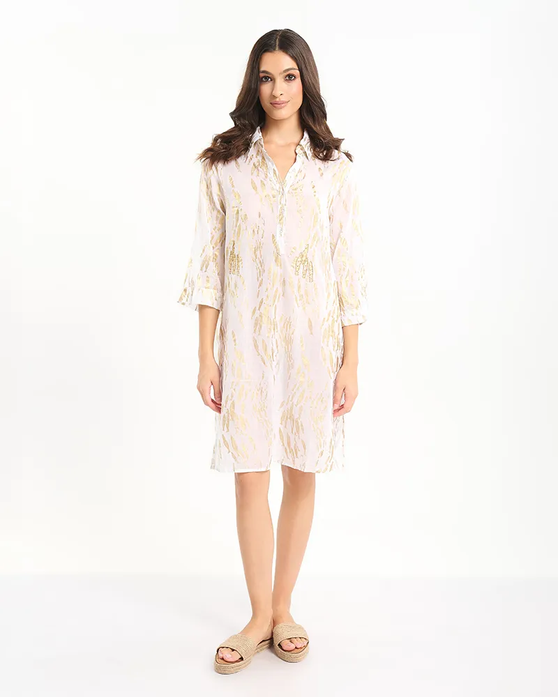 ΚΑΦΤΑΝΙ/ΠΟΥΚΑΜΙΣΑ ΣΕ ΛΕΥΚΟ ΜΕ ΧΡΥΣΕΣ ΛΕΠΤΟΜΕΡΕΙΕΣ ONE SIZE (100% COTTON) ΚΑΦΤΑΝΙ/ΠΟΥΚΑΜΙΣΑ ΣΕ ΛΕΥΚΟ ΜΕ ΧΡΥΣΕΣ ΛΕΠΤΟΜΕΡΕΙΕΣ ONE SIZE (100% COTTON)