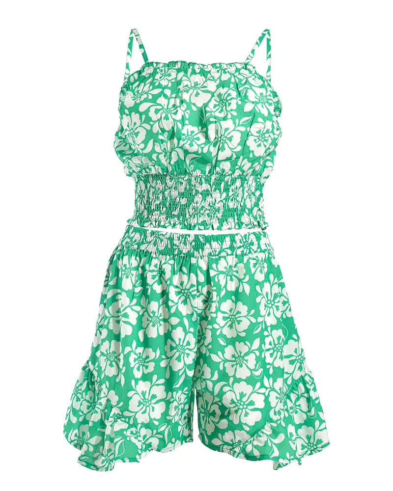 S/2 ΤΟΠ ΚΟΝΤΟ ΑΜΑΝΙΚΟ ΚΑΙ ΠΑΝΤΕΛΟΝΑ ΠΡΑΣΙΝΟ/ΛΕΥΚΟ ΜΕ ΛΟΥΛΟΥΔΙΑ ONE SIZE ( POLYCOTTON) S/2 ΤΟΠ ΚΟΝΤΟ ΑΜΑΝΙΚΟ ΚΑΙ ΠΑΝΤΕΛΟΝΑ ΠΡΑΣΙΝΟ/ΛΕΥΚΟ ΜΕ ΛΟΥΛΟΥΔΙΑ ONE SIZE ( POLYCOTTON)