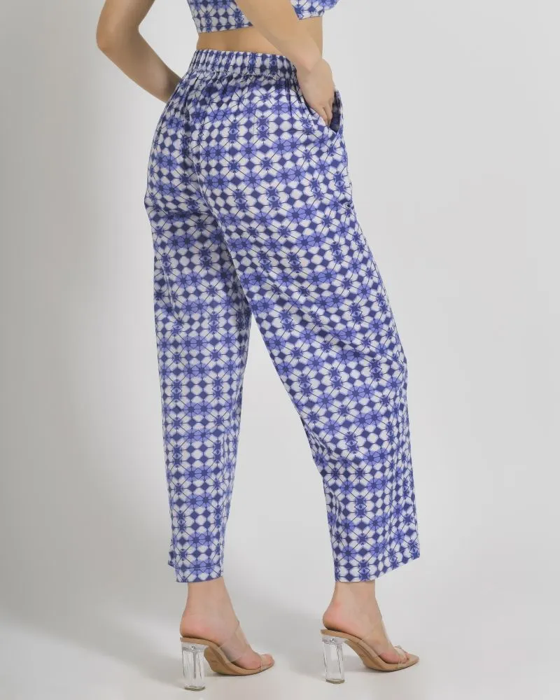 ΠΑΝΤΕΛΟΝΑ ΣΕ ΜΠΛΕ/ΛΕΥΚΟ ΧΡΩΜΑ ONE SIZE (100% COTTON)