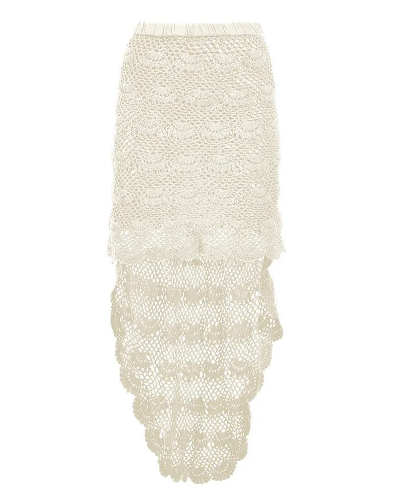 ΦΟΥΣΤΑ ΑΣΥΜΜΕΤΡΗ ΠΛΕΚΤΗ ΣΕ ΕΚΡΟΥ ΧΡΩΜΑ ONE SIZE (100% COTTON)